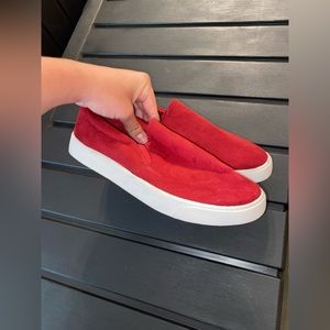 Red Slip on Shoes